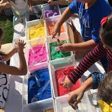 Sand art activity